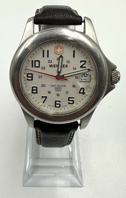 Lot 553 - A vintage Wenger Swiss military watch with a...